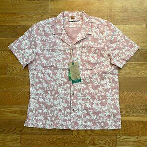 Tailor Vintage Airotec Hawaiian Palm Tree Camp Button Shirt M NWT